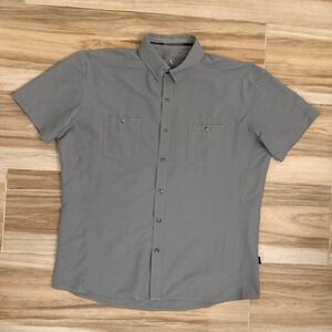 Kuhl Response Short Sleeve Shirt Mens XL Gray Tapered Fit Hiking Outdoor 7248